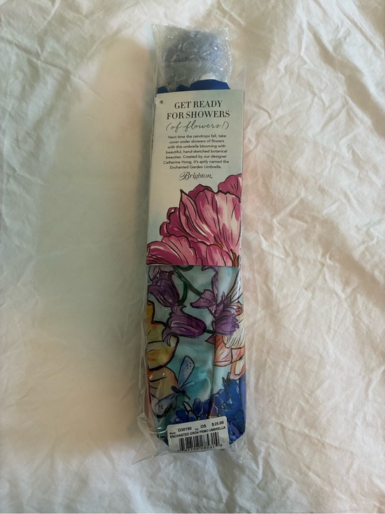 Brighton Accessories - Brighton Floral Compact Umbrella in Blue, Pink and Purple